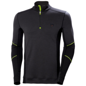 thermische shirt zwart kraag